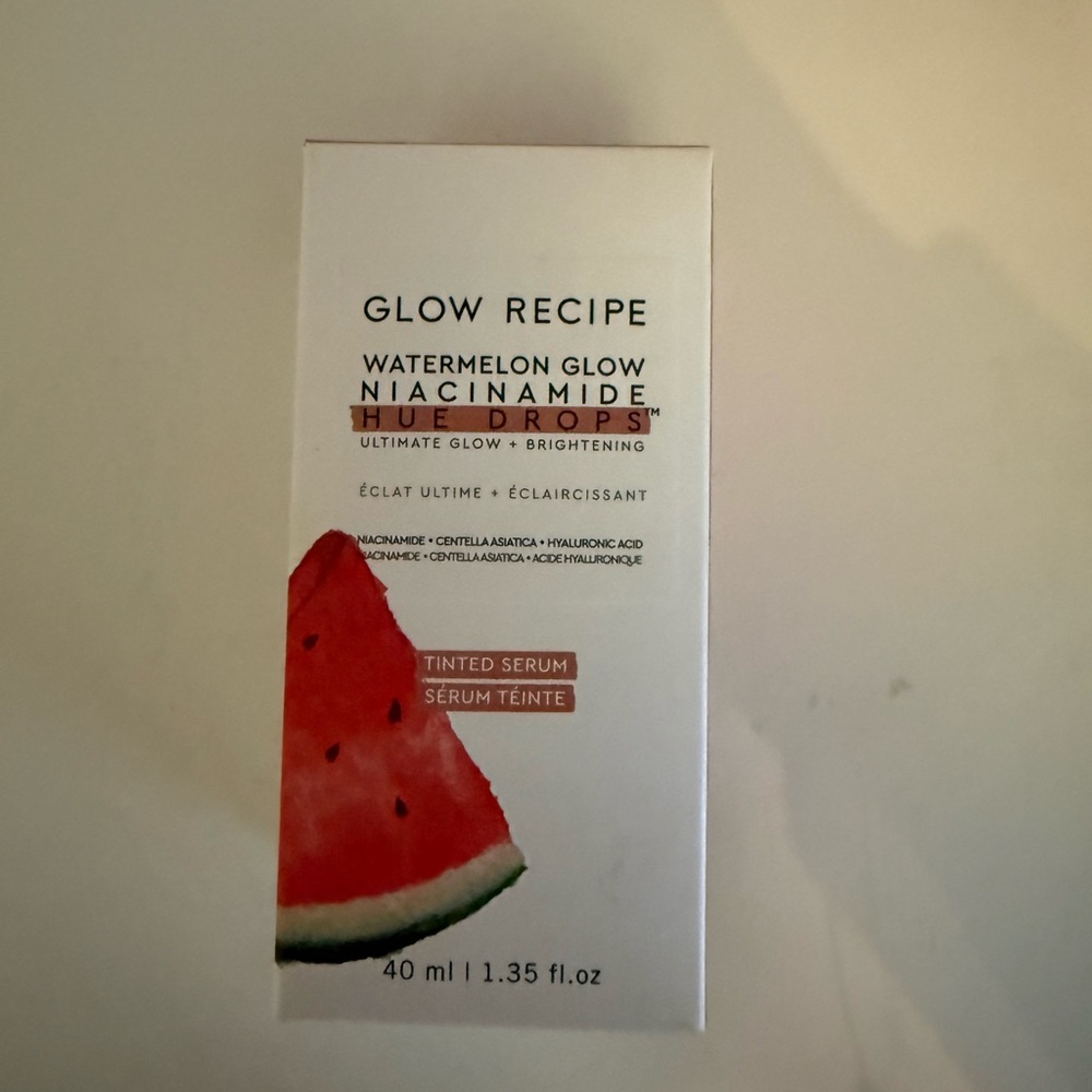 Glow Recipe Watermelon Glow Niacinamide Hue Drops - Pink and Green Packaging